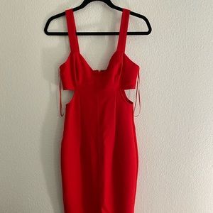 NWT Zara MIDI Cut-Out Dress